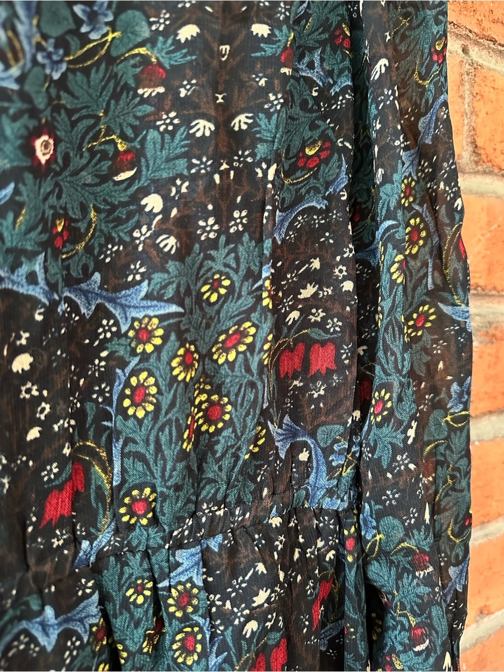 ba&sh Presley Floral Ruffle Mini Dress Long Sleeve Boho Romantic - Picture 7 of 11